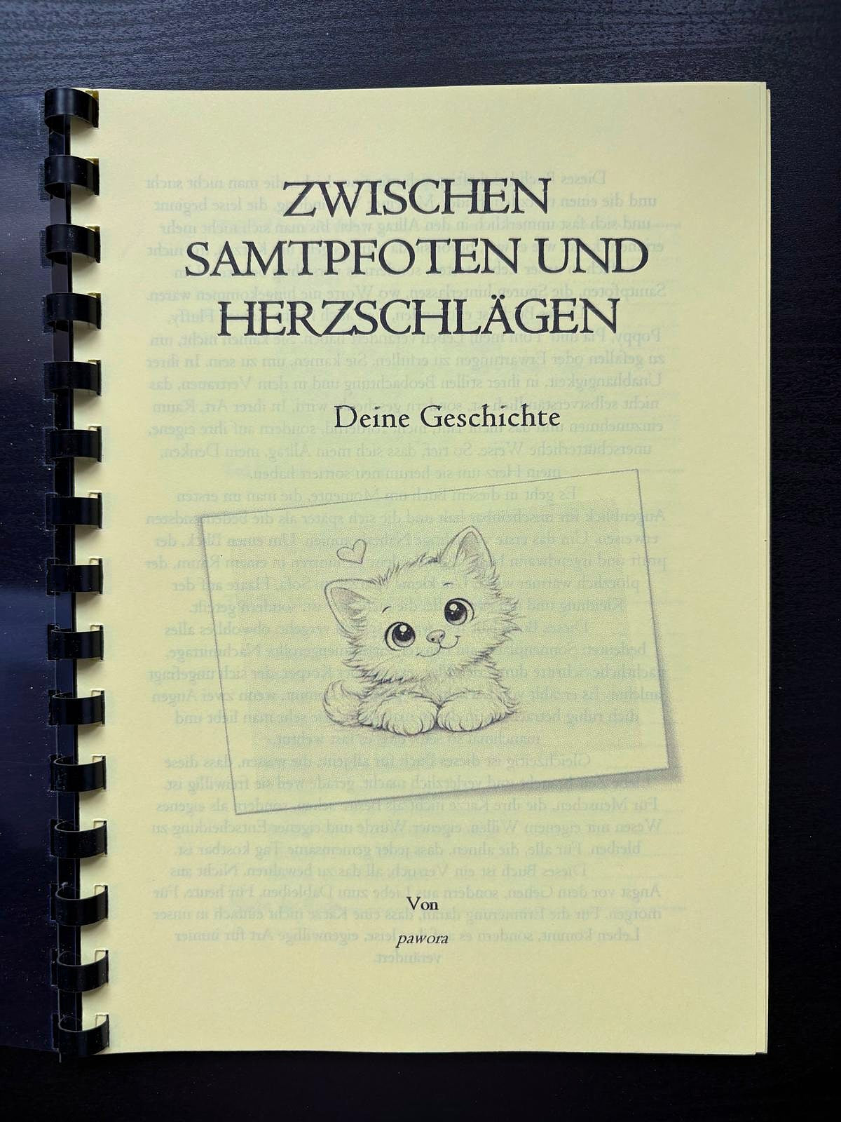 Ausfüllbuch Katze – Erinnerungsbuch für Katzenliebhaber gelb
