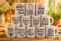Hunde & Katzen Sprüche Tasse in schwarz – Wähle deinen Spruch
