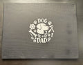 Leinwand „Dog Dad“ weiß