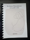 Liebevolles Notizbuch mit Tiermotiv – „Ein kleiner Pfotenabdruck, eine große Liebe“ in rosa