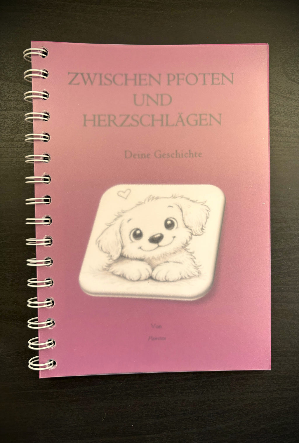 Ausfüllbuch Hund – Erinnerungsbuch für Hundeliebhaber rosa (68 Seiten)