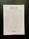Loose Notizzettel A6 „To-Do-Liste eines Katzenmenschen“ – 50 Blatt rosa