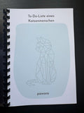 Praktisches To-Do-Notizbuch für Katzenmenschen – stilvoll & liebevoll gestaltet blau