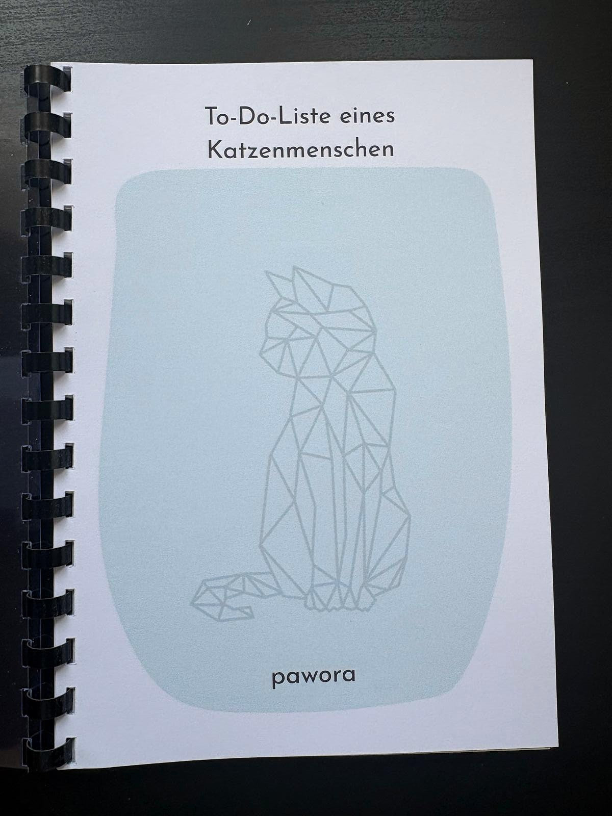 Praktisches To-Do-Notizbuch für Katzenmenschen – stilvoll & liebevoll gestaltet blau