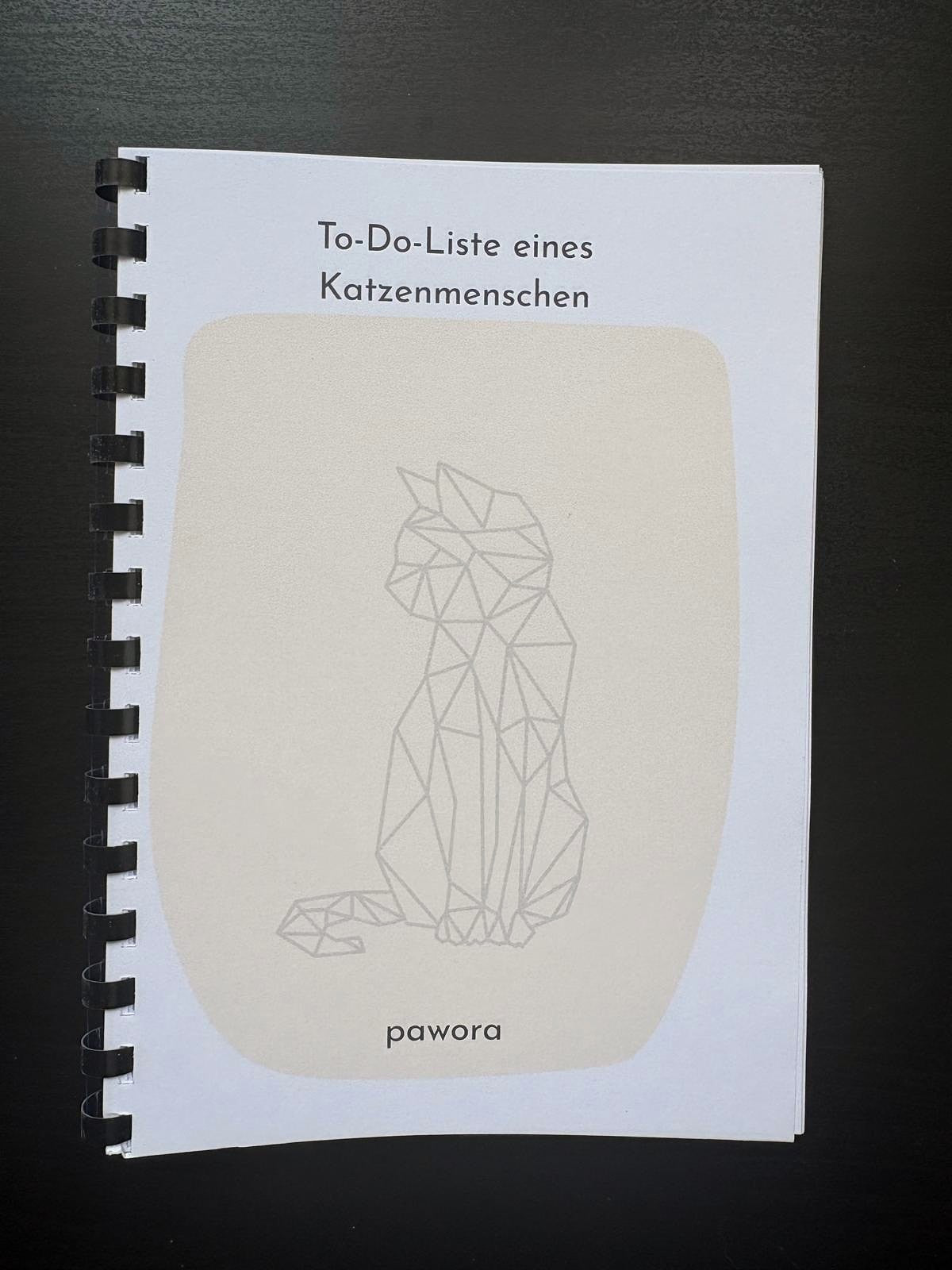 Praktisches To-Do-Notizbuch für Katzenmenschen – stilvoll & liebevoll gestaltet gelb