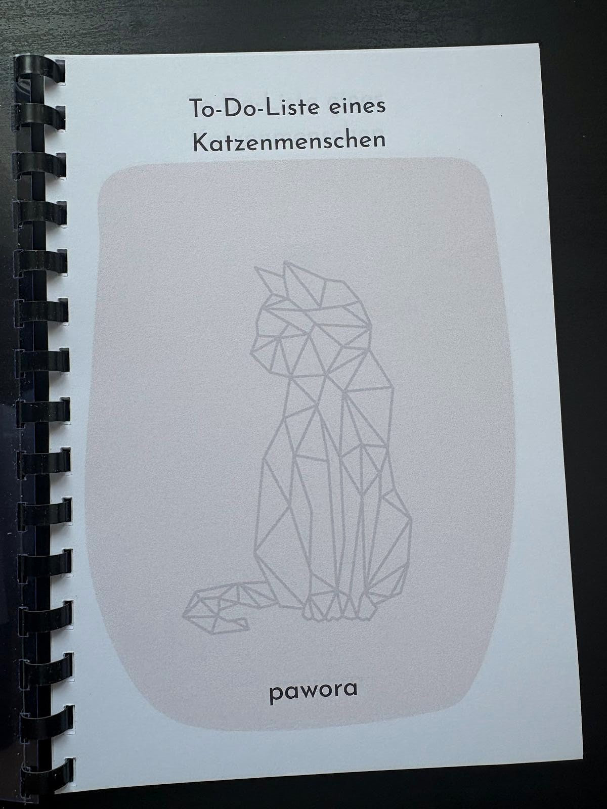 Praktisches To-Do-Notizbuch für Katzenmenschen – stilvoll & liebevoll gestaltet rosa